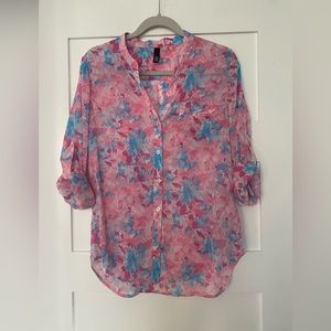 Sheer Kut from the Kloth blouse ~ Size S
